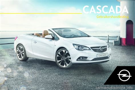 OPEL CASCADA 2019 Gebruikershandleiding (in Dutch) .